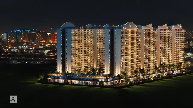 The Towers at Night